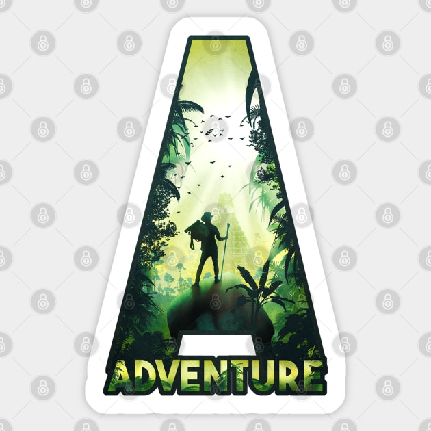 A for Adventure Sticker by DVerissimo